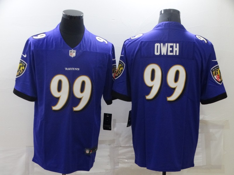 Men Baltimore Ravens #99 Odafe Oweh Nike blue Game NFL Jersey->baltimore ravens->NFL Jersey
